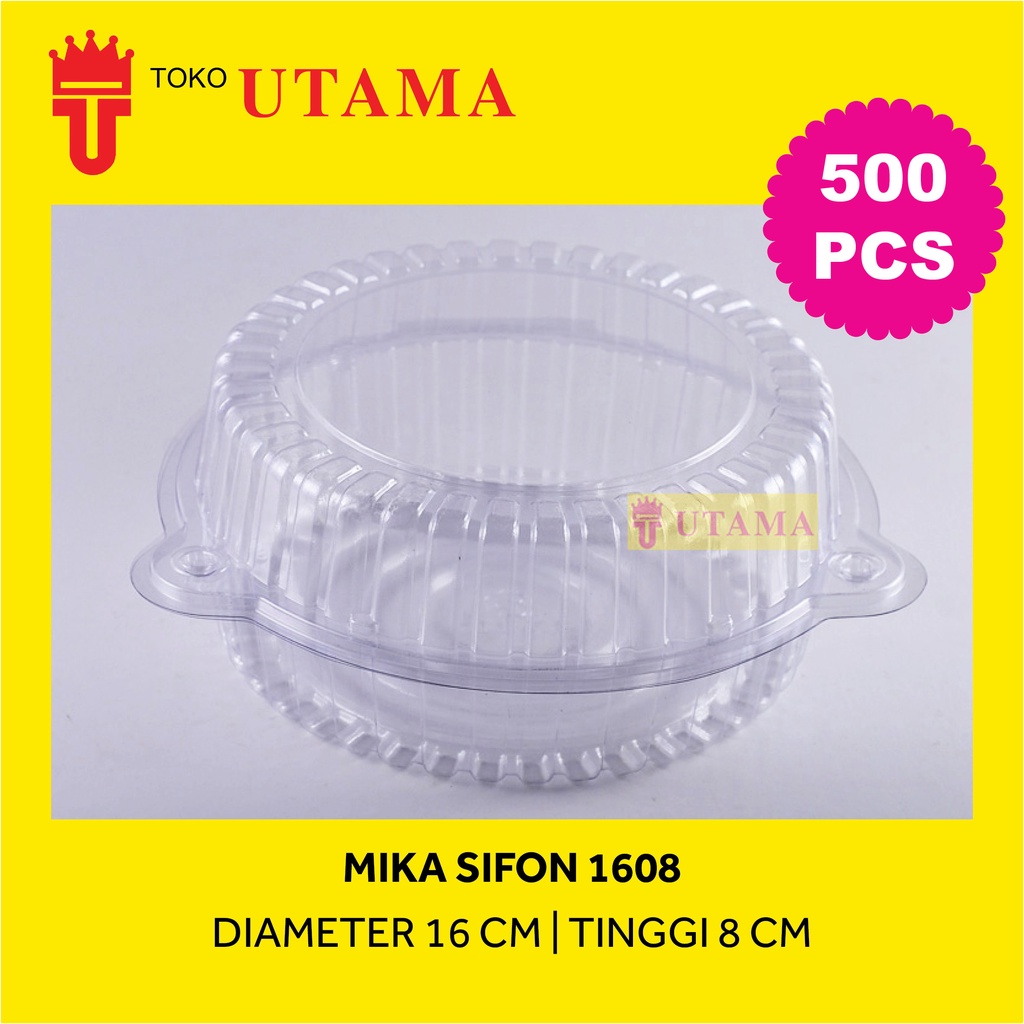 (500 PCS) Mika Kue Chiffon Sifon 1608 (D: 16cm)