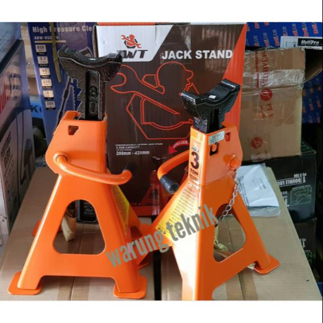 TEKIRO Double Locking Jack Stand - Penyangga Mobil - Tahanan Dongkrak Mobil 3 ton