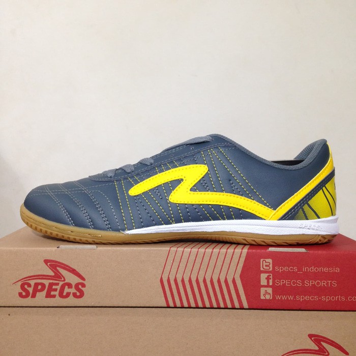Sepatu Futsal Specs Horus IN Dark Charcoal 400311 Original BNIB