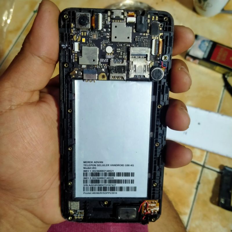 mesin hp Advan s50 4G i5G jaminan normal udh tested
