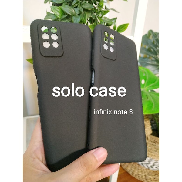 Soft Case Silikon Auto Focus Black Matte  Infinix Note 8 X692