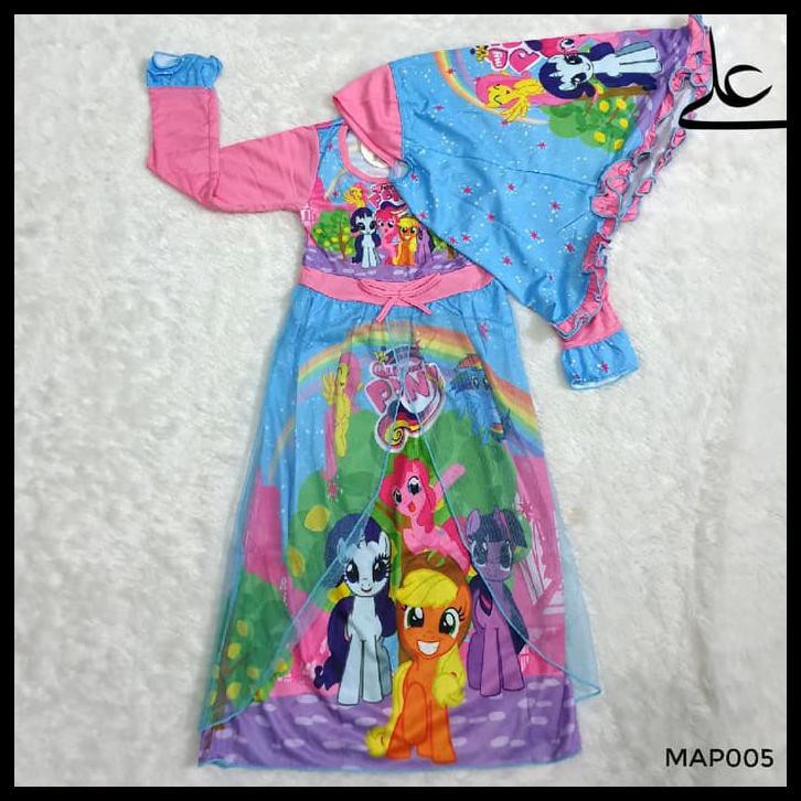 Baju Muslim Gamis Anak Perempuan 2-4 Tahun Map005 - 12-18 Bulan