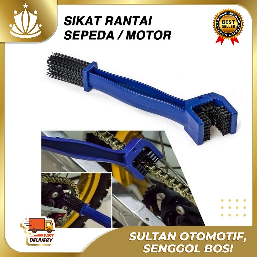 Sikat Rantai Motor Sepeda Pembersih Rantai Kendaraan Debu Kotoran TOP