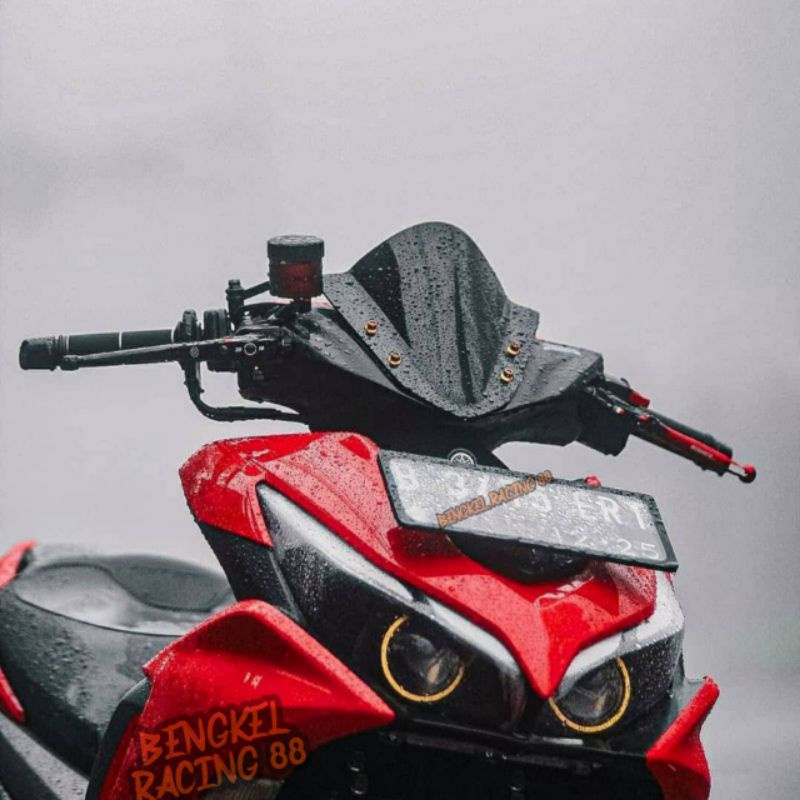 Winshield aerox sporty, visor aerox new old, new aerox, windshield aerox new