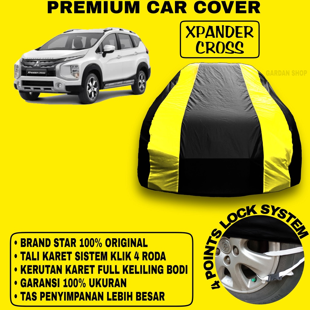 Body Cover XPANDER CROSS Sarung Strip KUNING Penutup Pelindung Bodi Mobil Xpander Cross PREMIUM