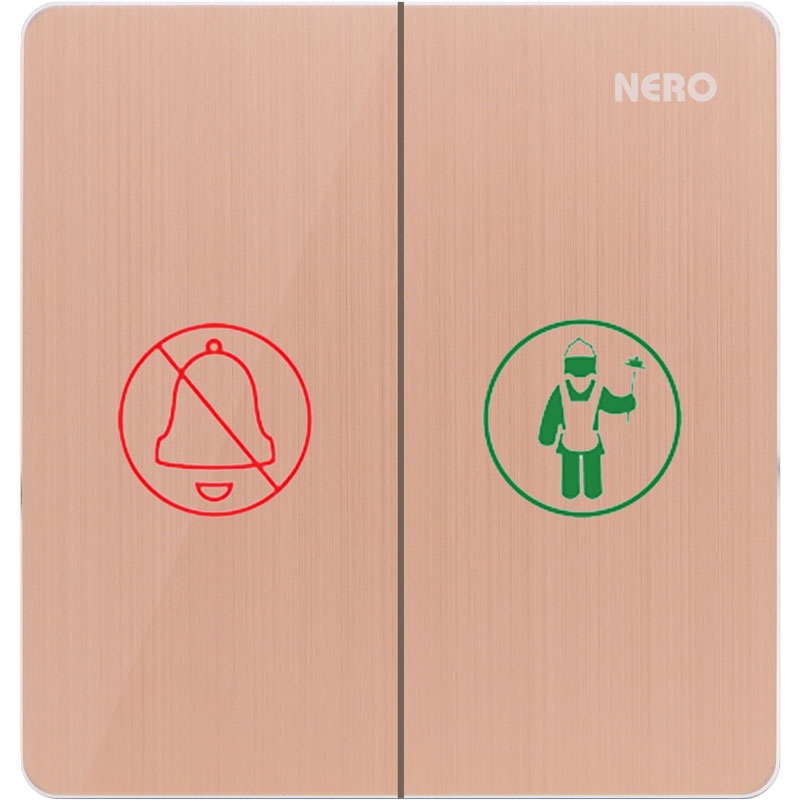 NERO SAKLAR HOTEL TITANIUM V111622 (DM) G / SAKLAR DND & MUR SYMBOL HOTEL NERO