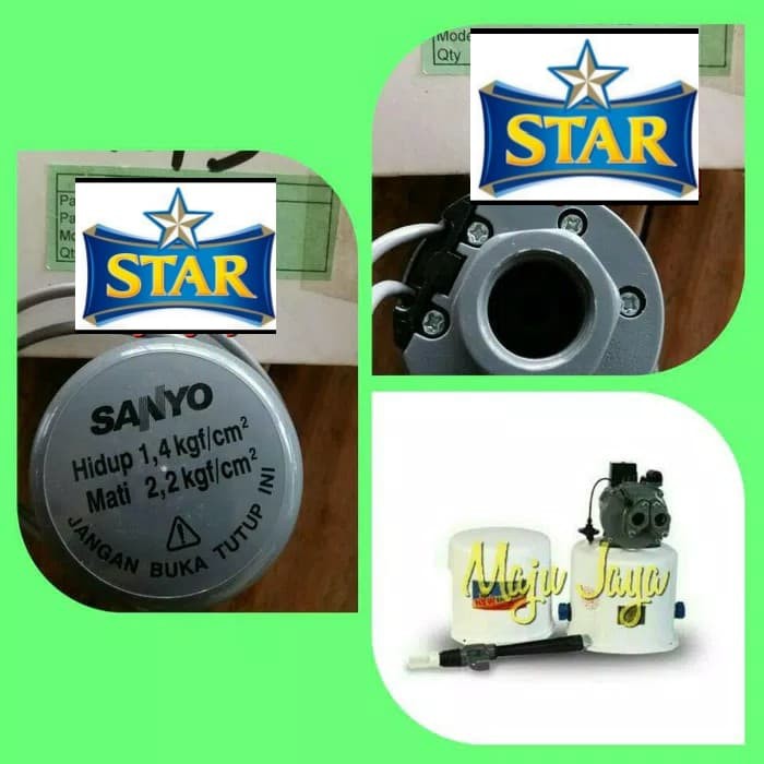 [SIAP KIRIM] Otomatis Ori Pompa Air Sanyo Jet Pump 250 B Tangki Shimizu Pc Wasser MURAH