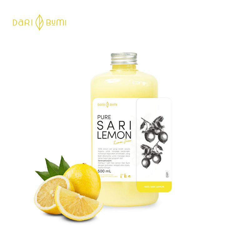 Sari Lemon 500 ml Dari Bumi / Air Lemon Murni / Pure Lemon Juice daribumi