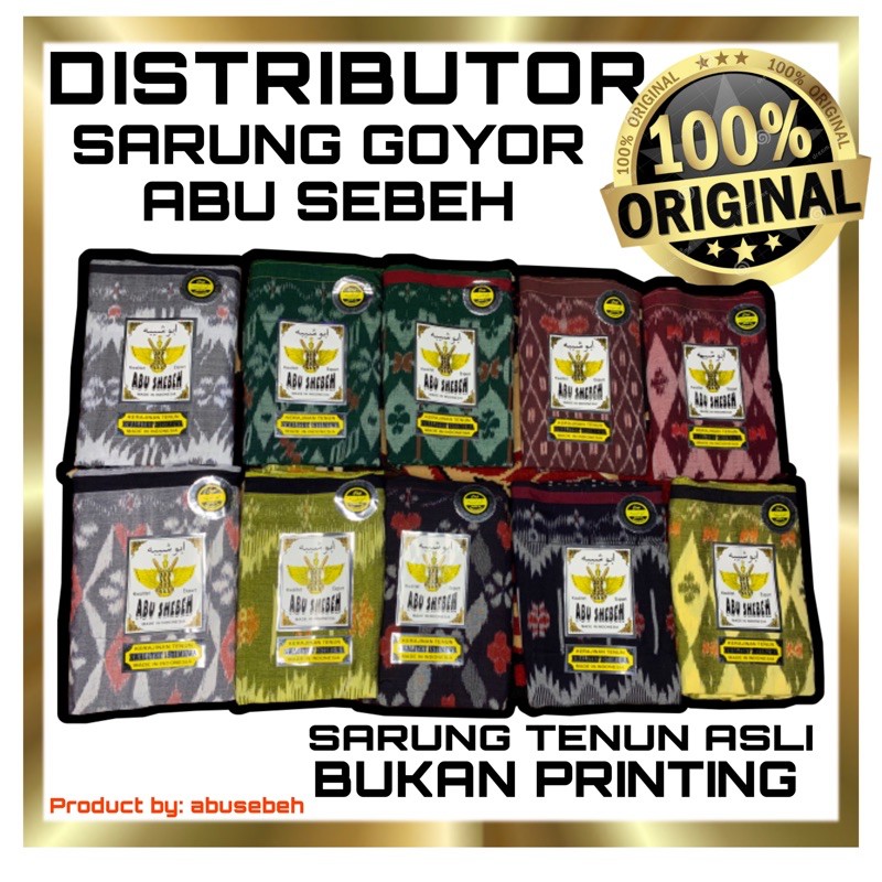 distributor SARUNG GOYOR eksport ATBM BERKUALITAS WARNA HITAM