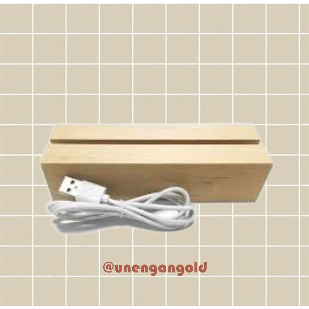 

Base lamp / dudukan lampu hias akrilik / model lubang full / stand akrilik / kayu penyangga / ukuran 15x4x3cm
