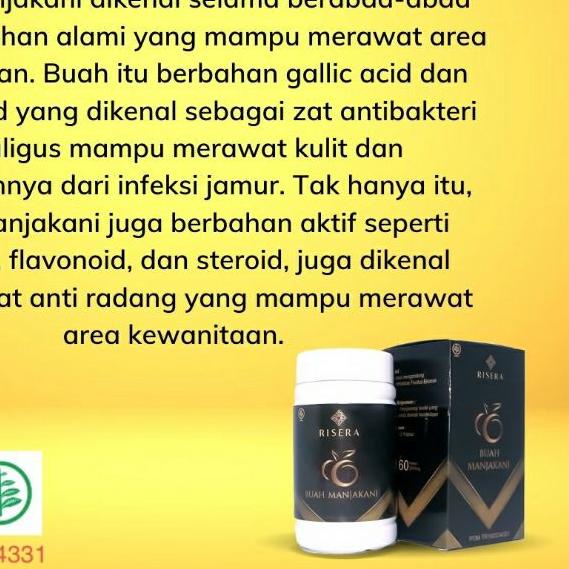 ➣ RISERA BUAH MANJAKANI ORIGINAL Mengatasi Kebersihan Miss V Wanita Dari Dalam ۩