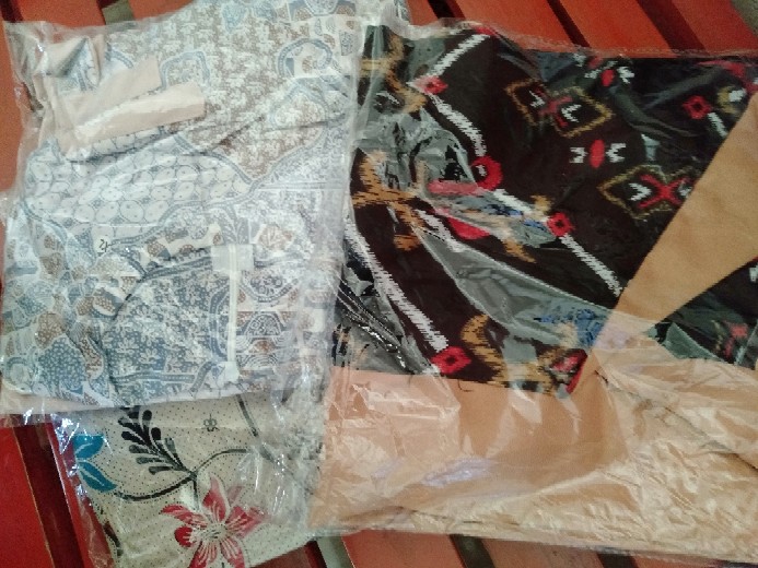 Tey-17 Batik Wanita Asj Sa Hrb026 Kenongo Kemeja Tosca Pendek