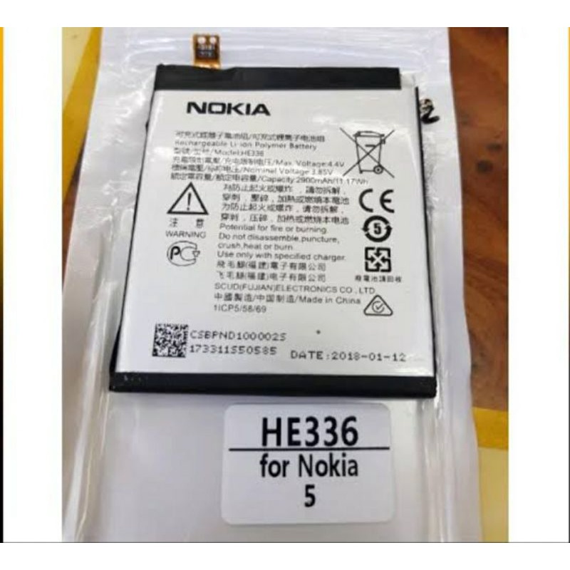 baterai nokia 5 original HE336/HE321