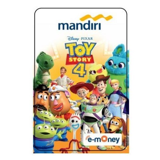 Mandiri eMoney Toy Story 4 - All Characters ORI /Like eTOLL Tapcash Flazz or Brizzi