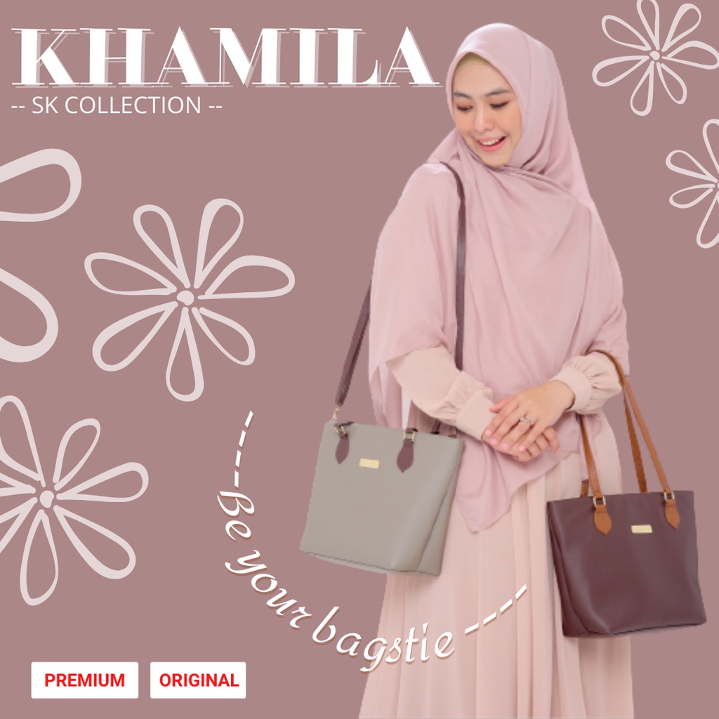 Tas bahu wanita Khamila Premium Bag Sk Collection Original