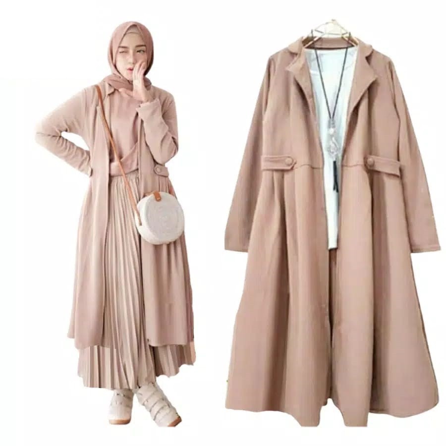 LONG CARDY RIFKA /CARDIGAN WANITA / CARDI WANITA / CARDIGAN  VIKA / CARDINGAN