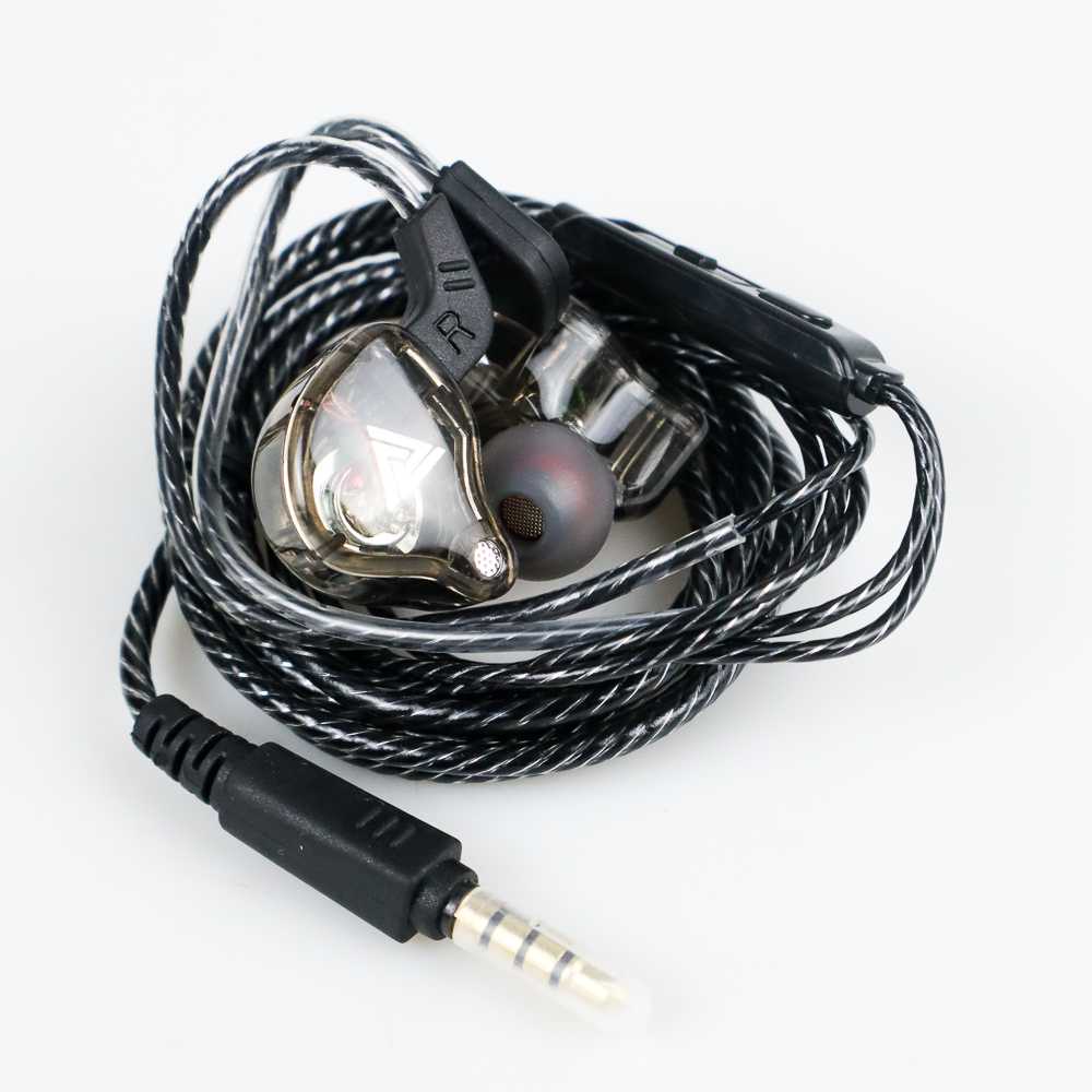 (100% BARANG ORI) HiFi Earphone Bass Dynamic Driver with Mic - QKZ-AK6