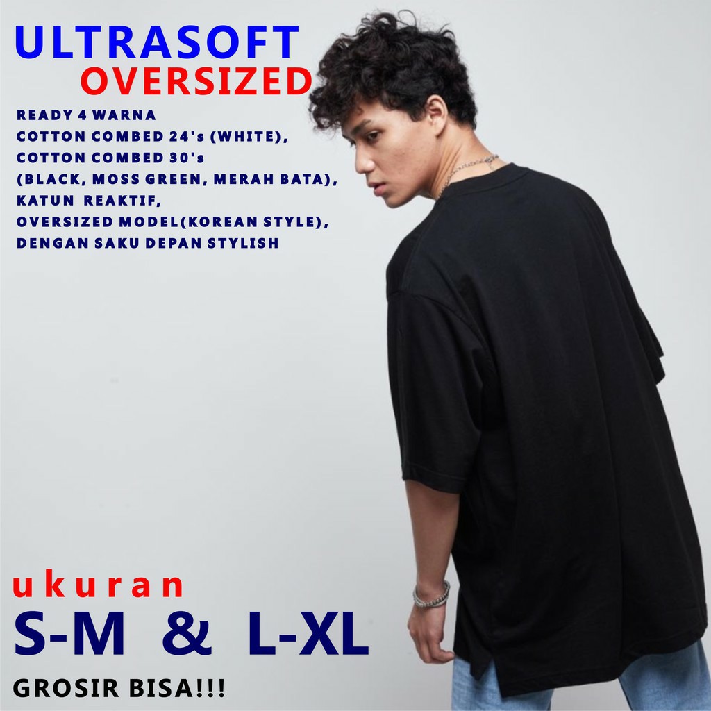 KAOS OVERSIZED POLOS COTTON COMBED 30s YnS ULTRASOFT 30s dan 24s