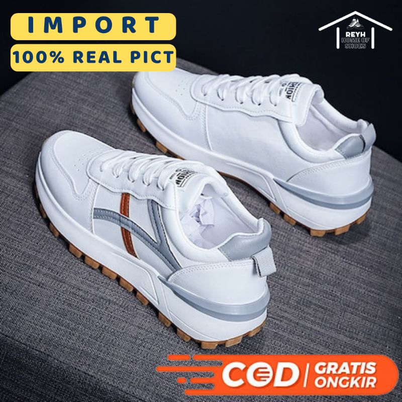 Sepatu Sneakers putih wanita Import ZARA - Cassual Shoes - Spatu Olahraga Running wanita Keren - Sep