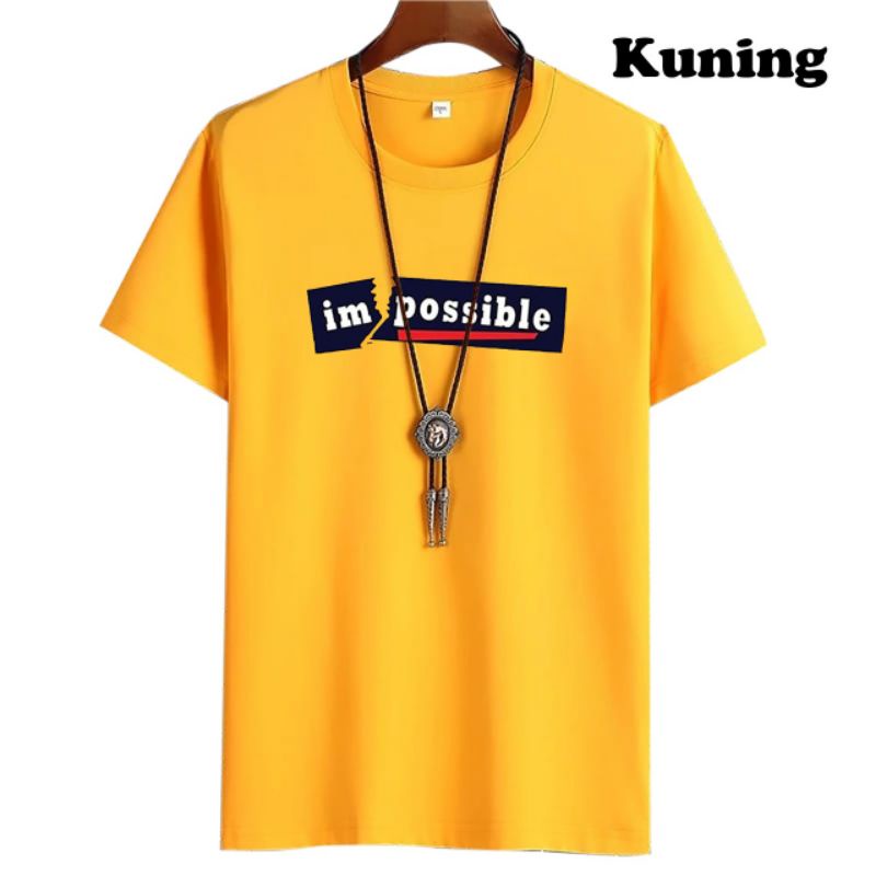 BAJU KAOS IMPOSSIBLE COWOK PRIA LENGAN PENDEK DISTRO PREMIUM TERBARU