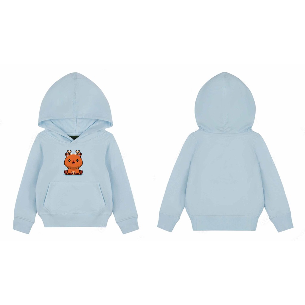 Hoodie Rudolf Sweater Pakaian Fleece Anak M -XL