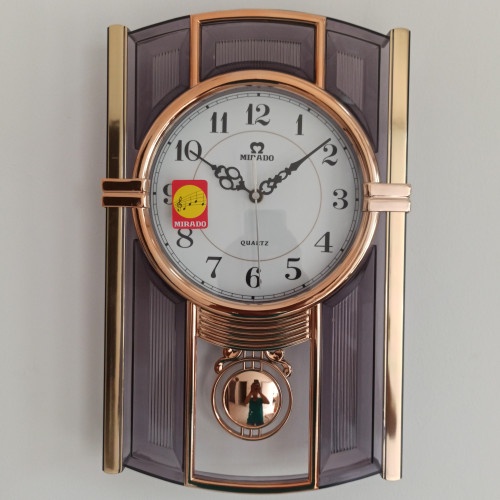 jam dinding mirado bandul bunyi perjam - 937