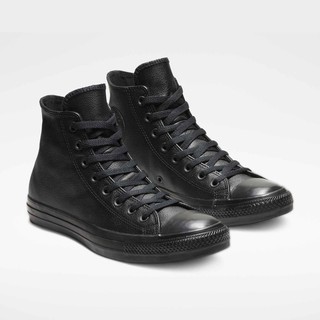 converse chuck taylor ox leather white monochrome sneakers