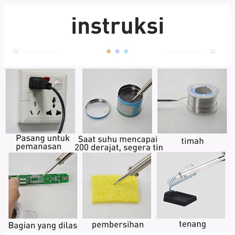 Reaim 【ready】Listrik Solder Besi Panas Eksternal dan Panas Internal HLT002A Solder Besi Solder Pena Kelas Industri Solder Besi Set termal eksternal