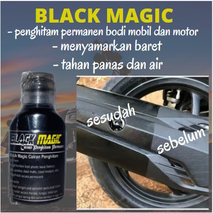Penghitam Bodi Motor Permanen BLACK MAGIC Terbukti
