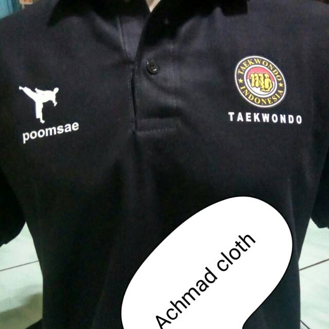 Kaos kerah Taekwondo Kejuaraan Nasional
