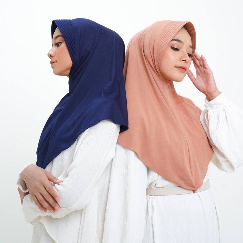 Hijab Bergo Jersey Pet/ Hijab Bergo Sekolah/ Hijab Bergo Hamidah/ Hijab Hamidah Pusatgrosir_solo