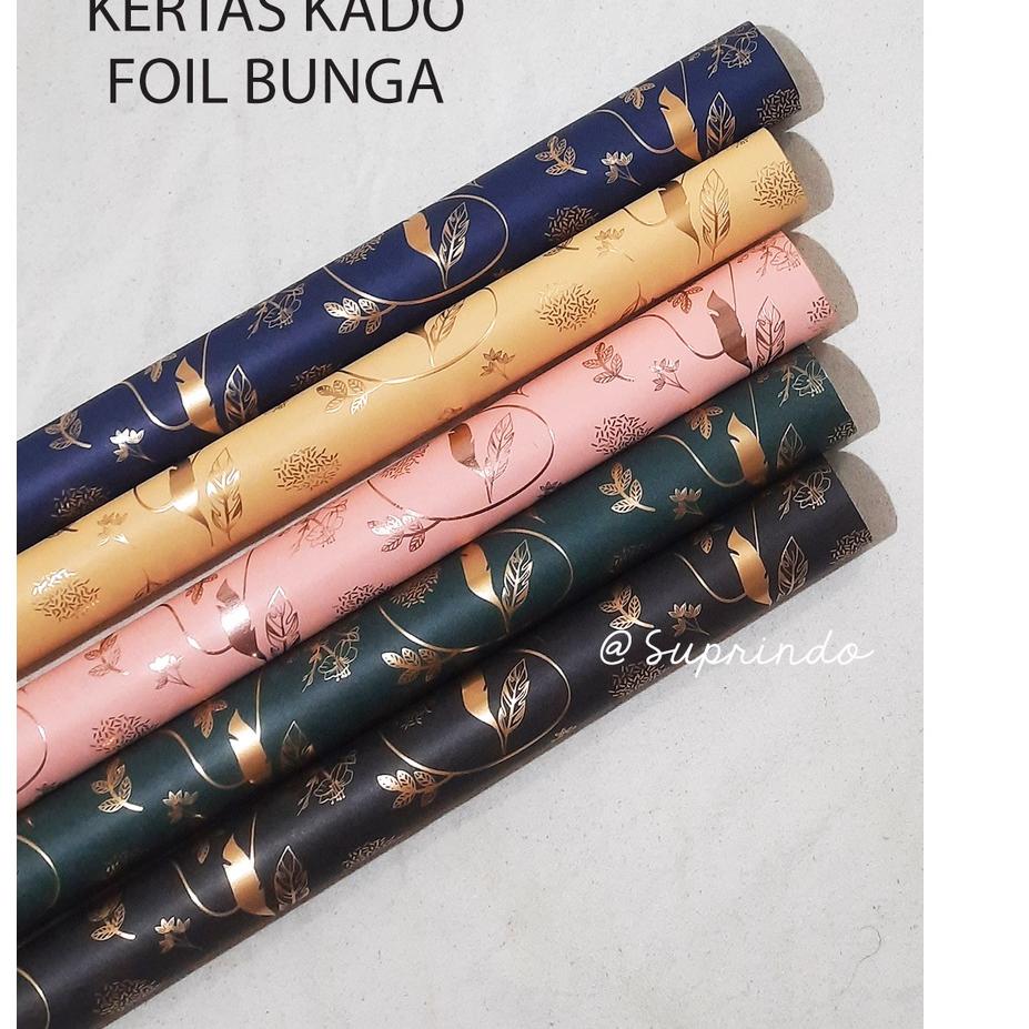 

➽ Kertas Kado Foil Bunga (5lembar) ♗