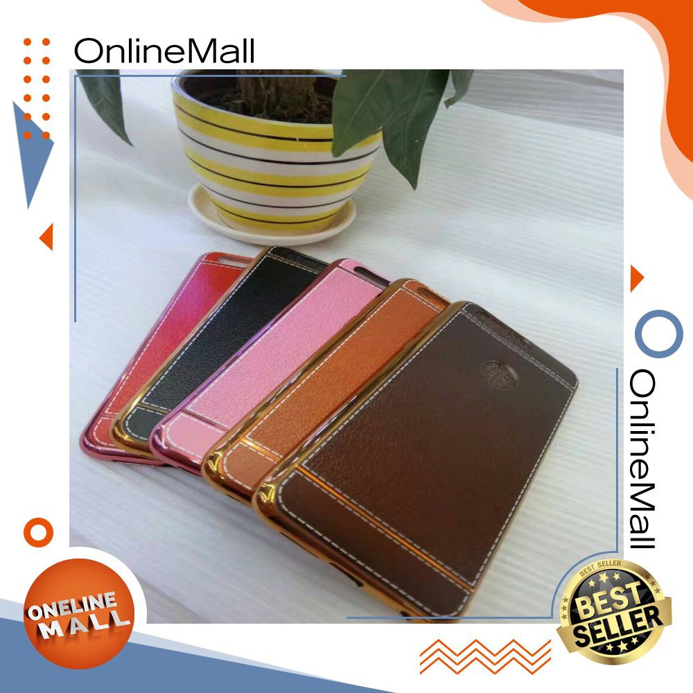 SALE TPU LEATHER METAL BUMPER CASE SAMSUNG GALAXY OPPO R7+ / R7 PLUS IO-R7-530