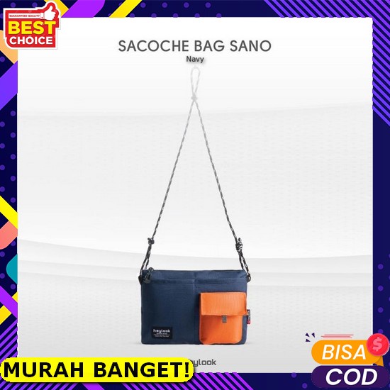 Tas Selempang Pria Terbaru Outdoor Hitam Unik Viral Warna D9Y6 Motif Kulit Import Original Premium K