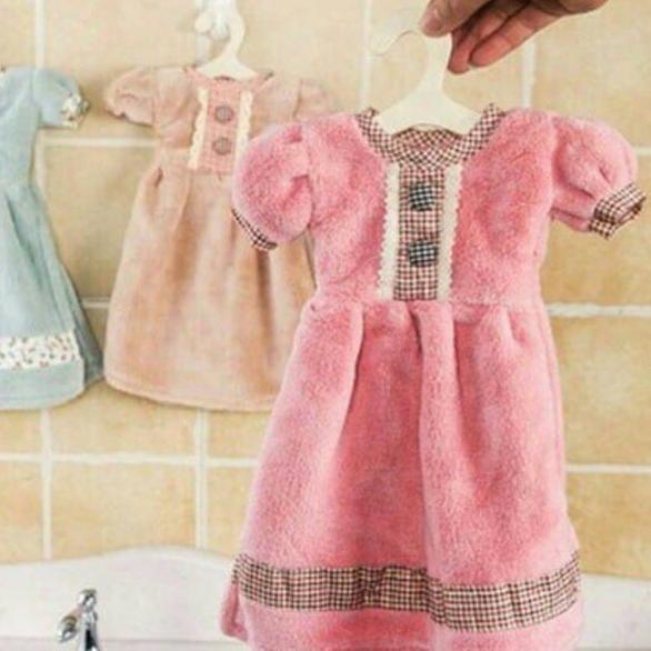 FKR Lap Tangan Lucu Model Dress Baju Lap Tangan Handuk Gantung Dapur Lembut Menyerap Air / Hand Towe