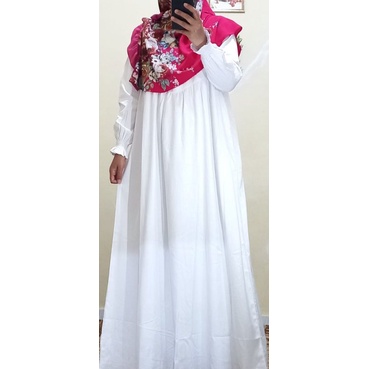 HOMEDRESS RAYON TWILL PREMIUM GAMIS POLOS WANITA MUSLIMAH WARNA PUTIH HITAM KARAMEL GOLD LAVENDER CO