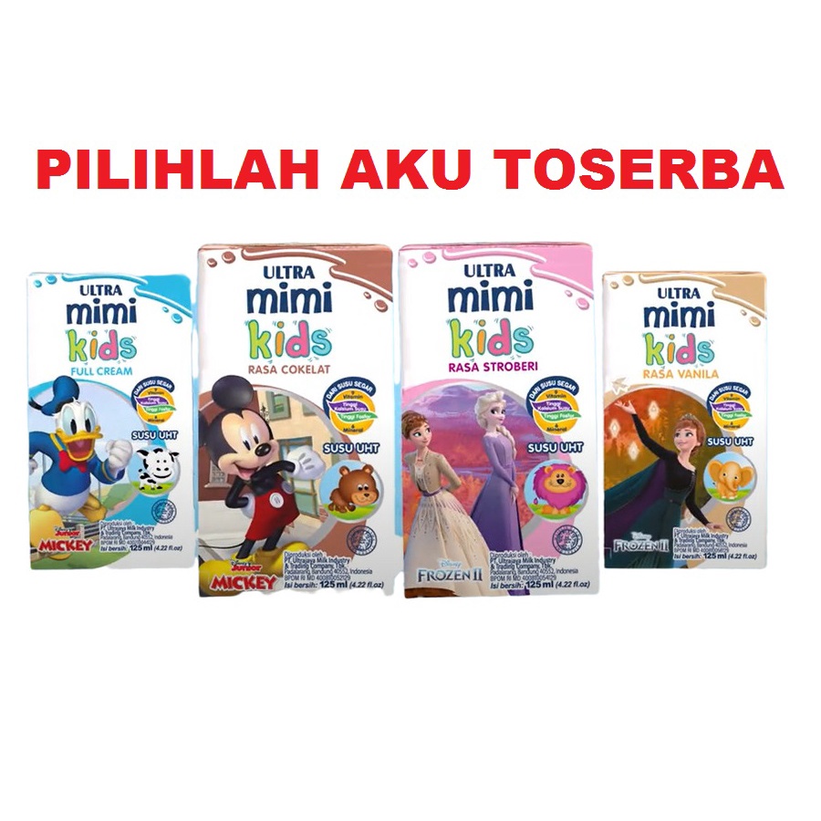 Susu Ultra Mimi Kids FULL CREAM 125 ml -  ( HARGA 12 PCS )