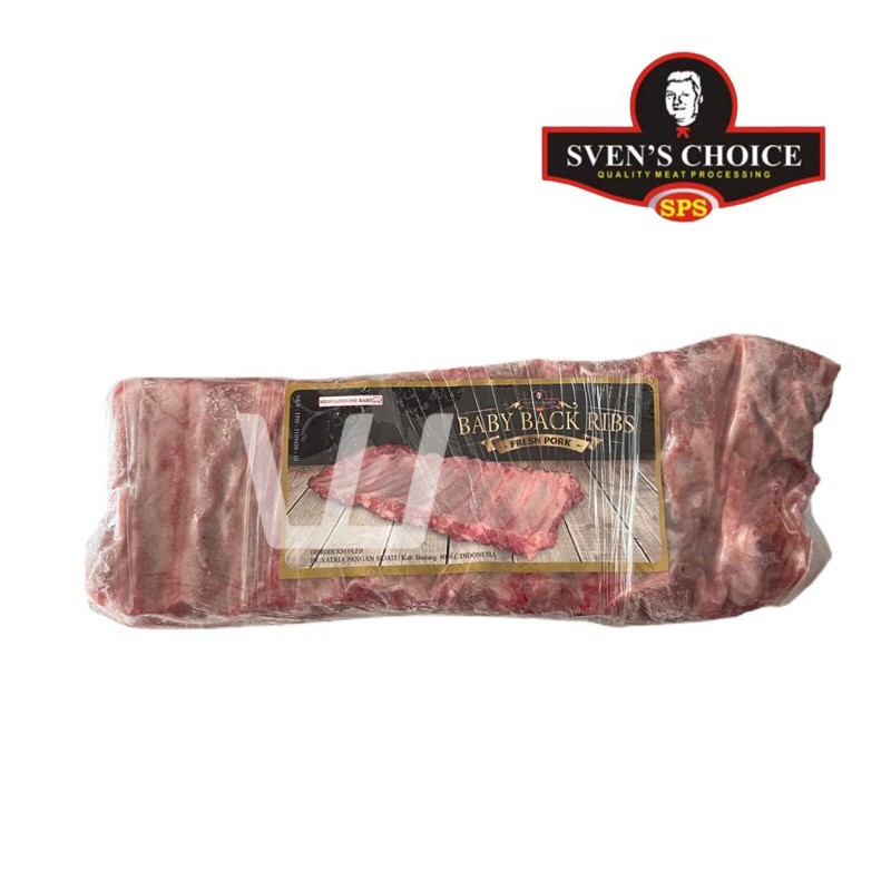 Sven's Choice Daging Babi Premium Baby Back Ribs Segar 500G