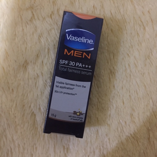 (New) Vaseline Men Face Total Fairness Serum SPF 30++