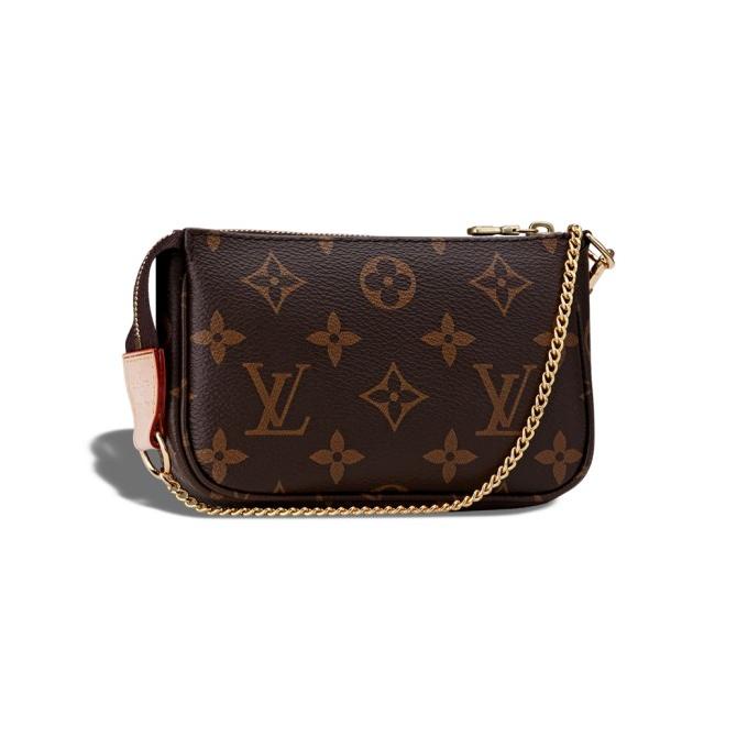 Bag Canvas - Tas Louis Vuitton Mini Pochette Wallet Monogram Canvas Like Original