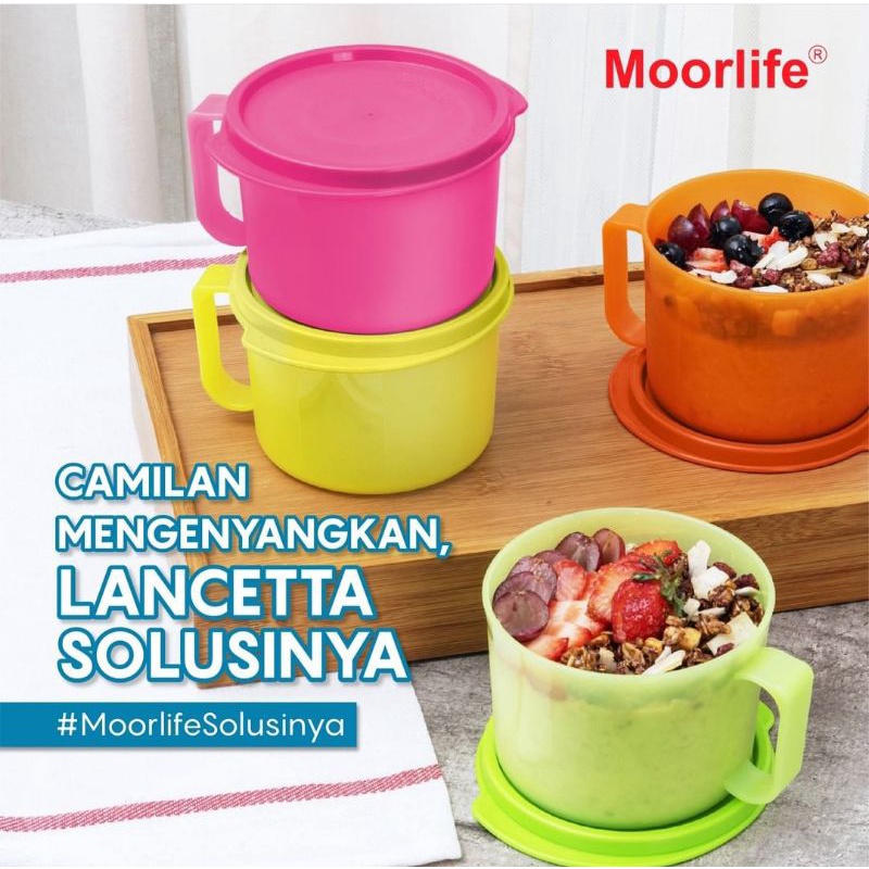 PROMO Moorlife Lancetta isi 4 pcs @ 470 ml / tempat bubur / mie gelas / hamper