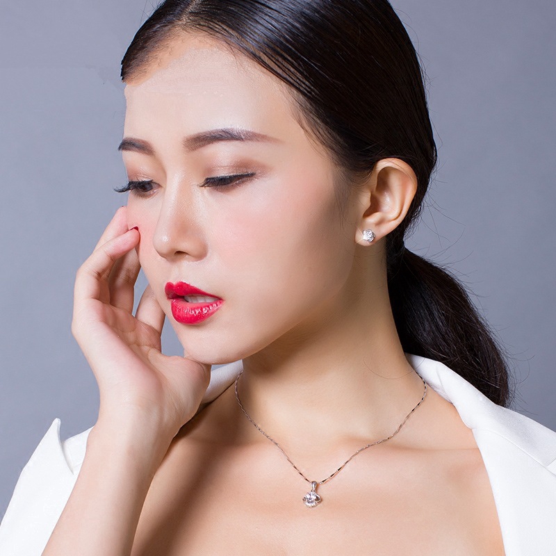 Korea Fashion Style Elegan Sederhana 925 Perak Anting-Anting Anting-Anting