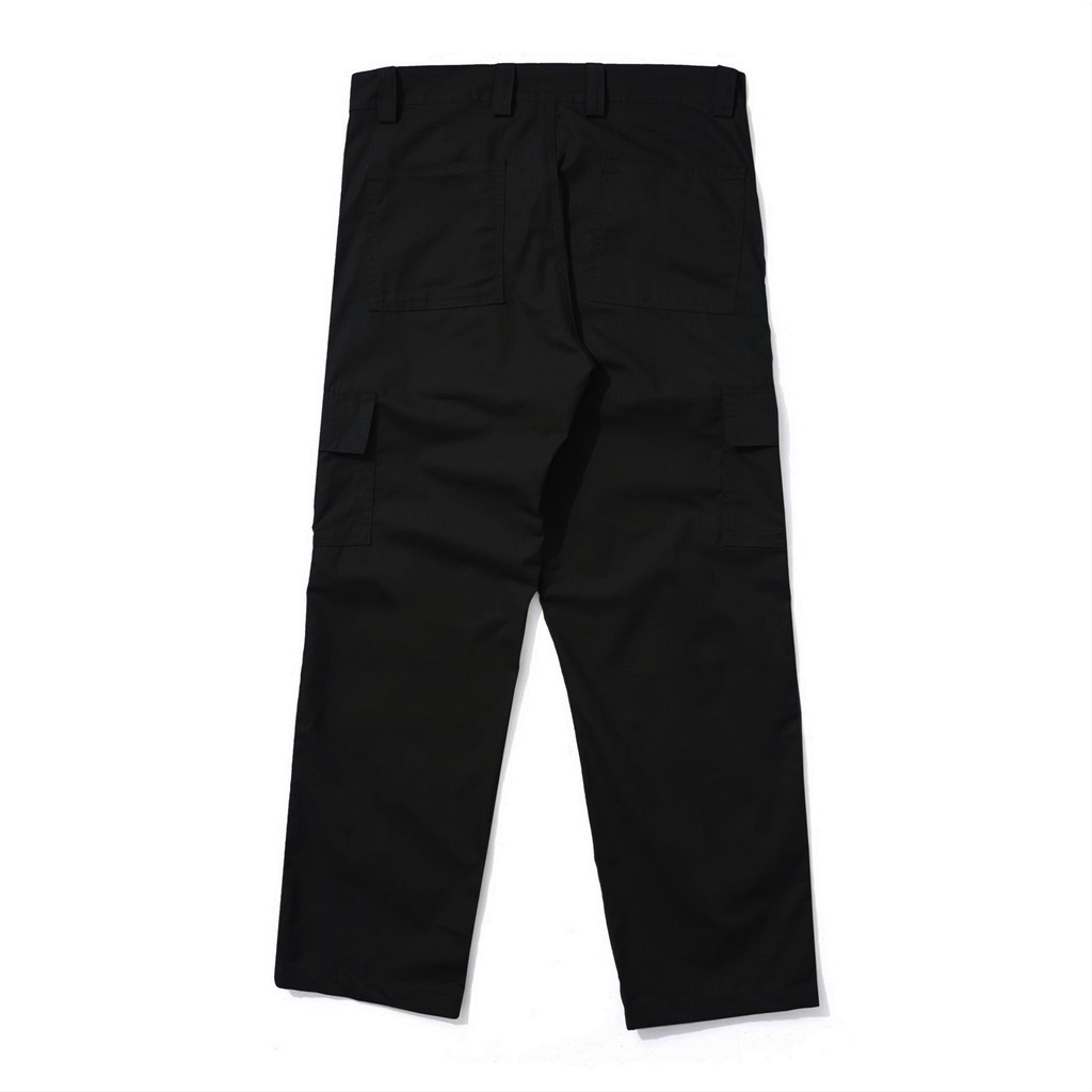 DRITTORONZIO Long Pants Cargo - Celana Cargo Panjang Unisex - Hitam