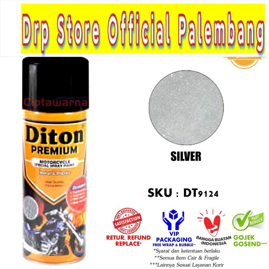 Cat Semprot Diton PREMIUM 9124 SILVER 400 ML