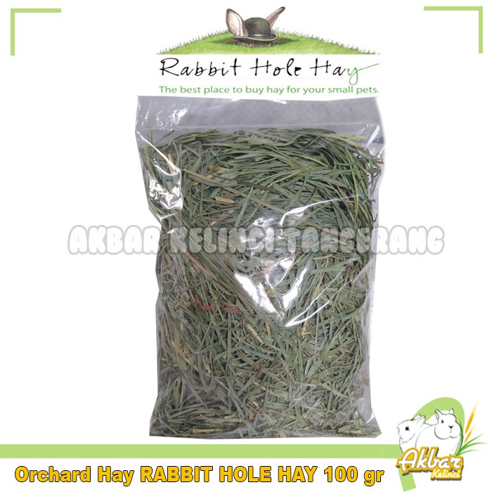 Hay Orchard 100 gr by RHH Rabbit Hole Hay Rumput Makanan kelinci orchard hay 100gr