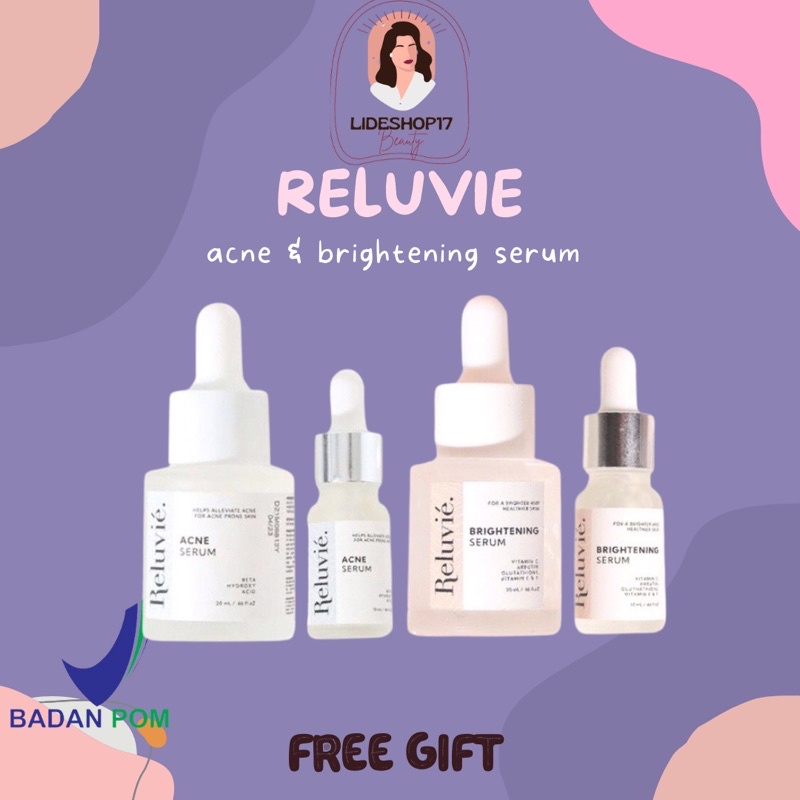 [READY] Serum Reluvie Serum Acne Reluvie | Serum Brightening Reluvie 10ml | 20ml