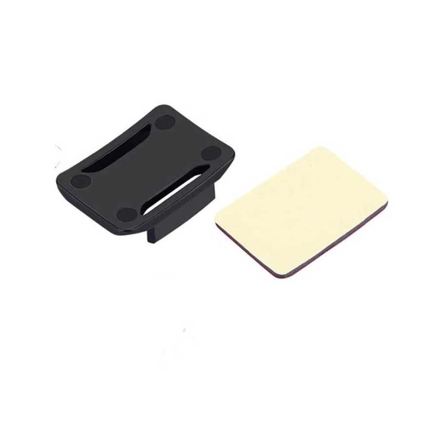 Curved Mount &amp; Hook Buckle Adhesive Sticker Kamera Aksi - Black