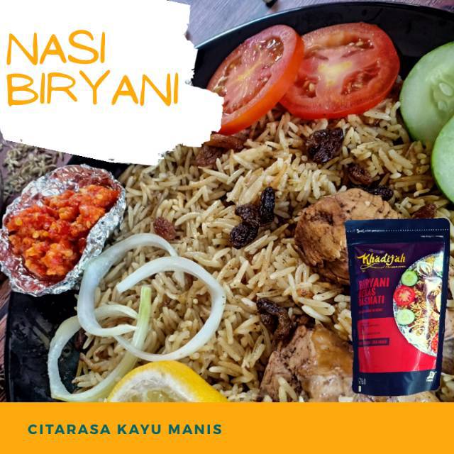 

BERAS BUMBU KHADIJAH BIRYANI INSTAN MASAKAN ARAB TIMUR TENGAH SIAP SAJI