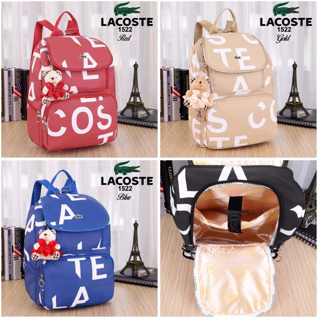 Tas Ransel Lacoste Alpha 1522-14 VBN 89 Batam impor original fashion branded reseller sale