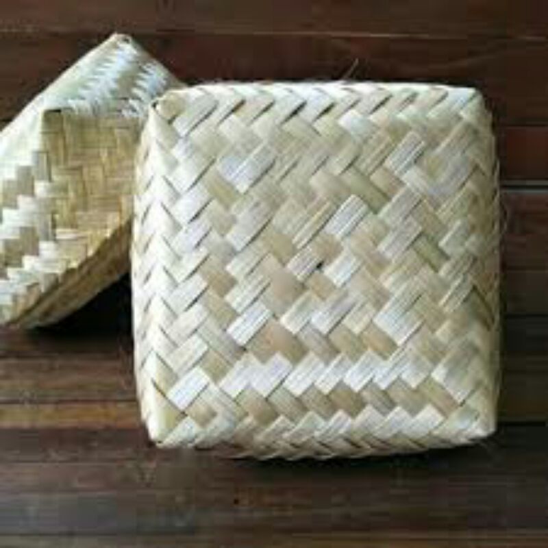 

[ Halodul ] BESEK BAMBU KOTAK HAMPERS UKURAN 20x20 CM WADA MAKANAN KUE NASI CATERING SNACK DLL